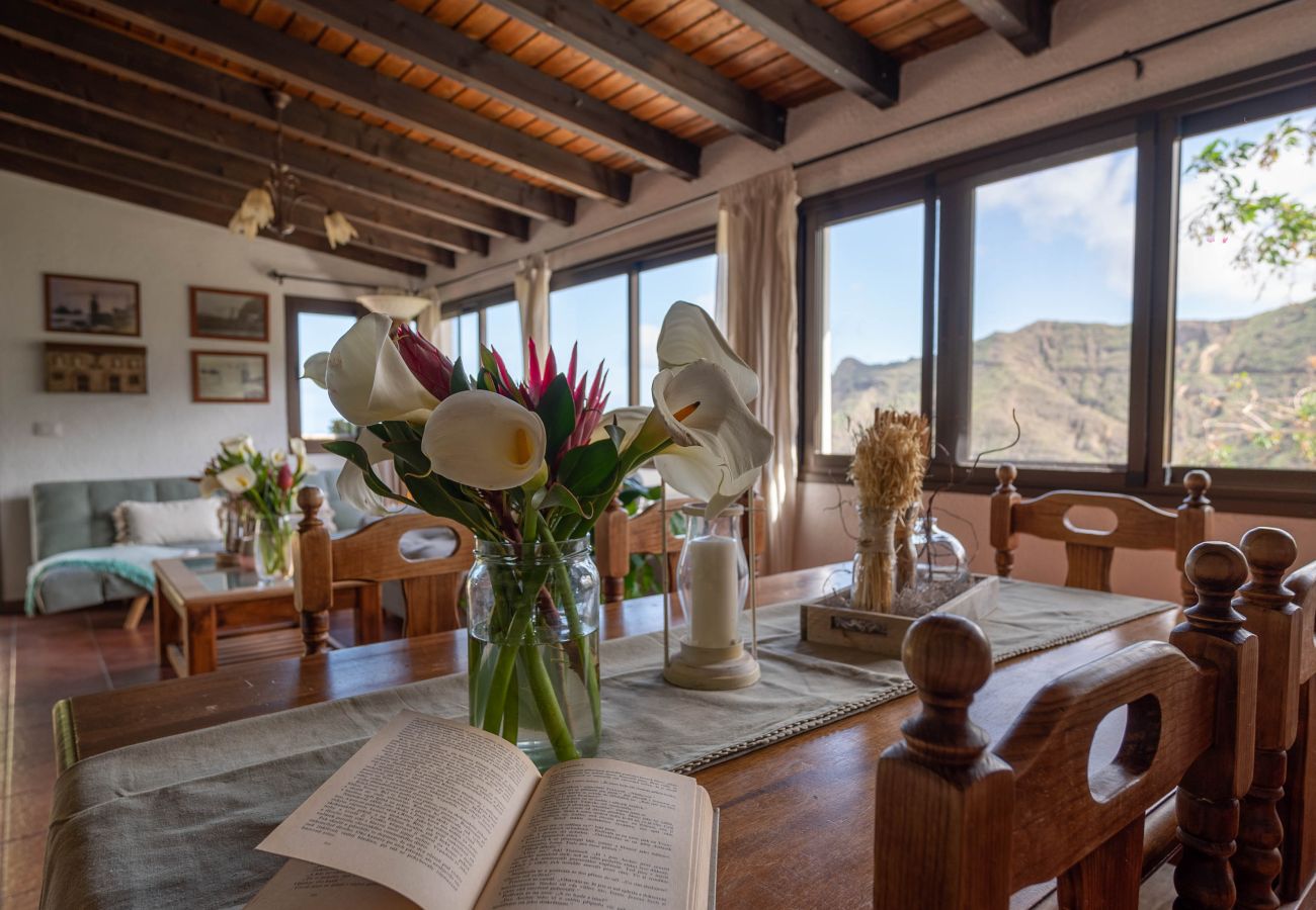 Casa en Hermigua - Bellas vistas al mar y montaña con terraza 