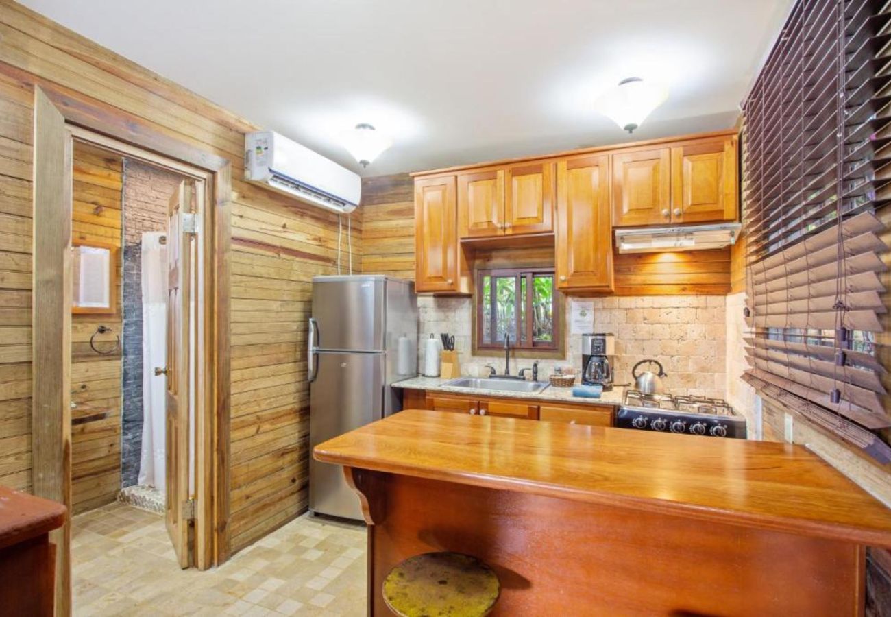 Apartahotel en Bocas del Toro - Bungalow Balinés de 1 Dormitorio con Vistas al Mar y Piscina Compartida en la Selva de Bocas del Toro