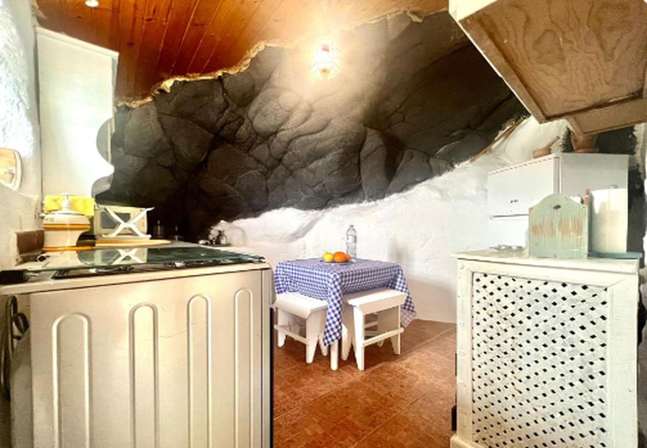 House in Valverde - Cave House with Sea View and Barbecue