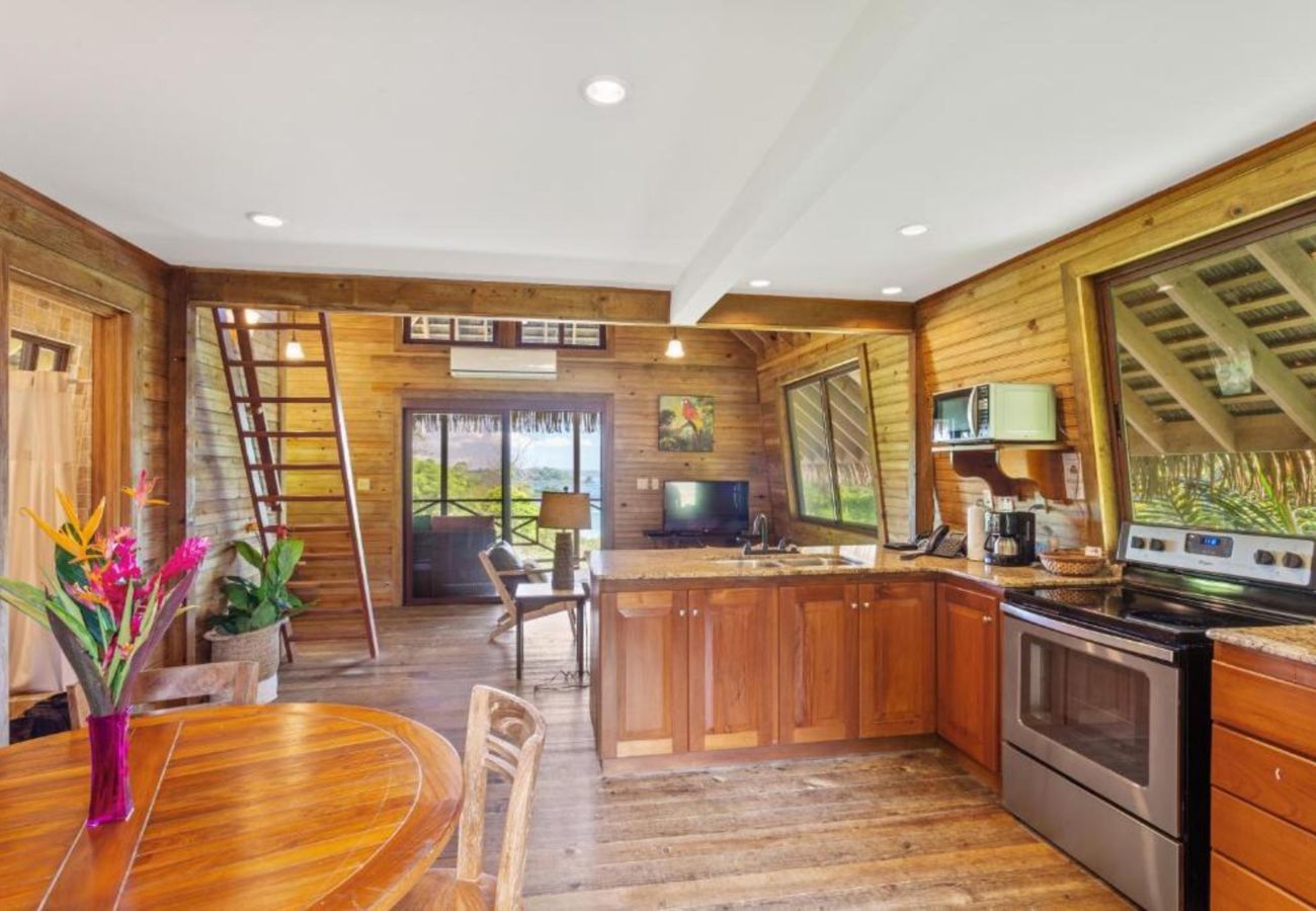 Aparthotel in Bocas del Toro - Balinese-Style 2-Bedroom Bungalow with Pool and Ocean View in the Jungle of Bocas del Toro